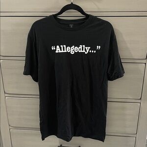 Black 'Allegedly...' T-Shirt